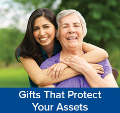 A woman with her grandchild. Gifts That Protect Your Assets Rollover